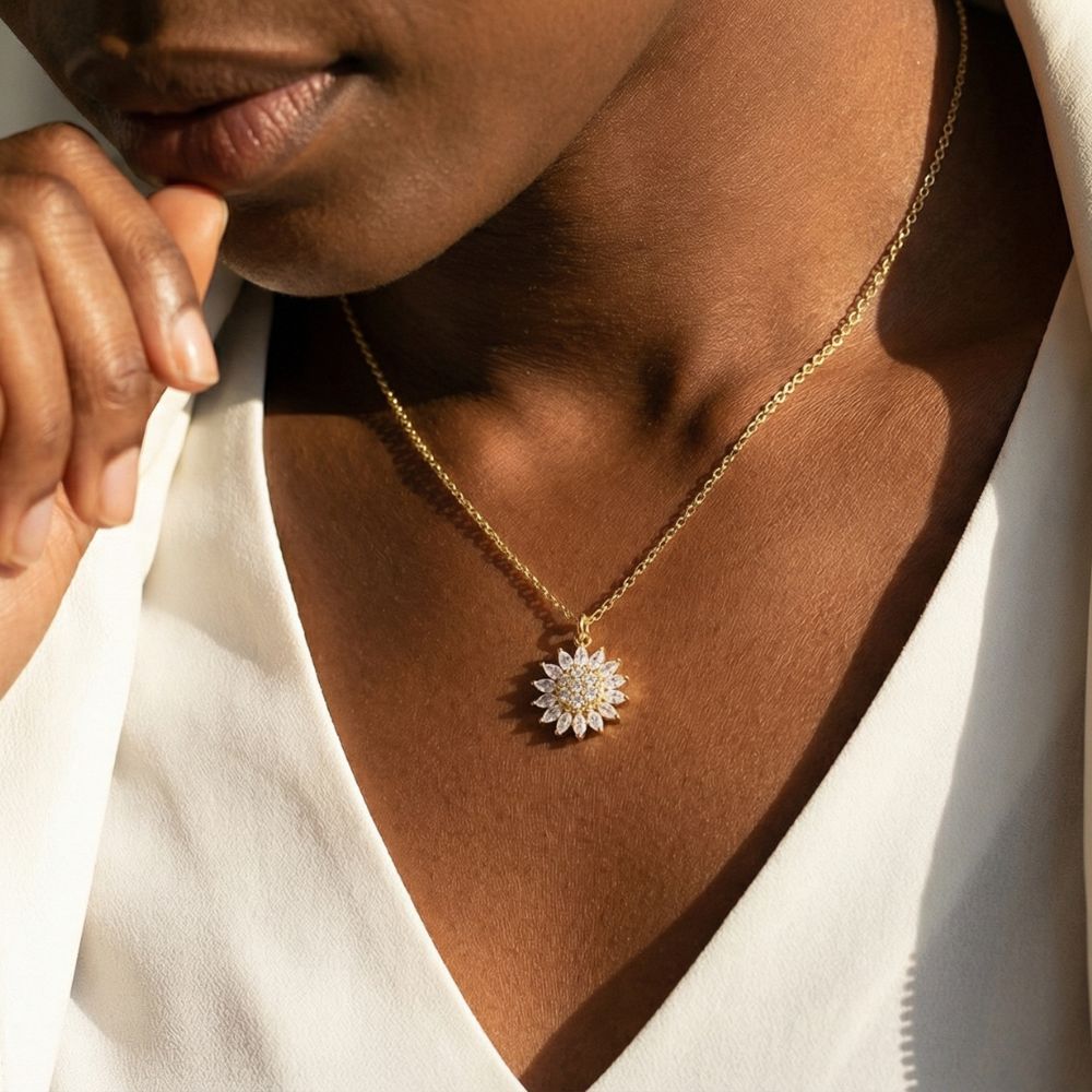 Collier anti-stress - Tournesol - Pour Maman
