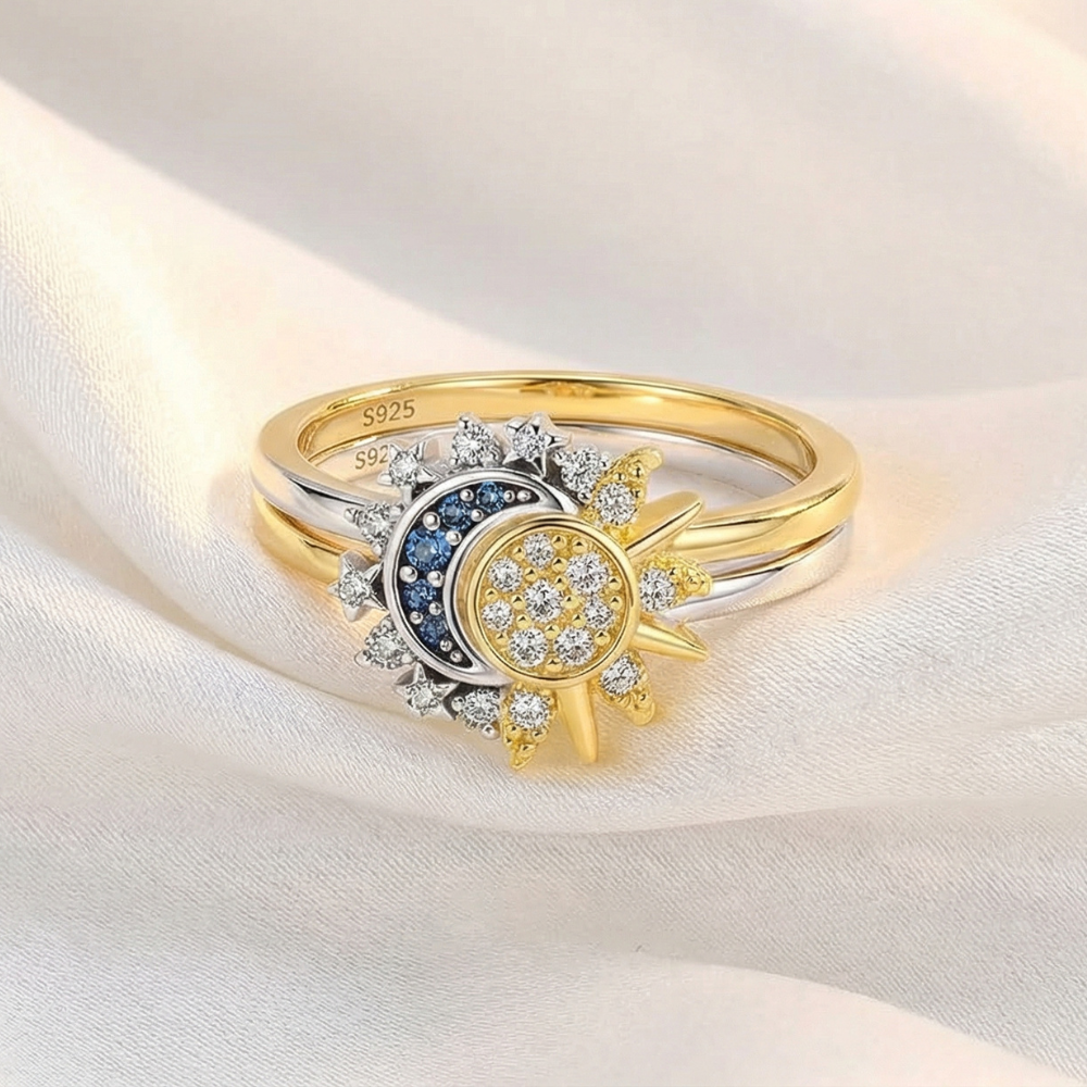 Bague Duo - Soleil & Lune - Pour Ma Fille